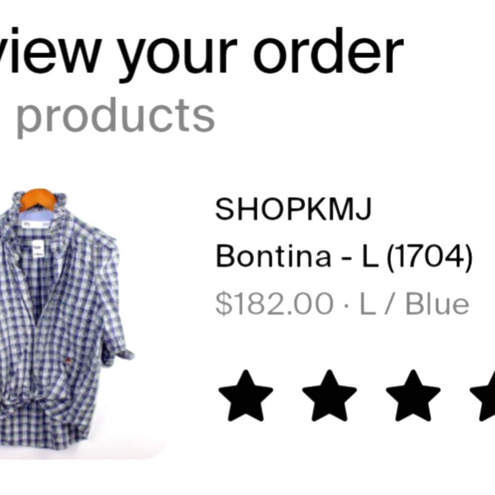 KMJ 'Bontina' Shirt - Large